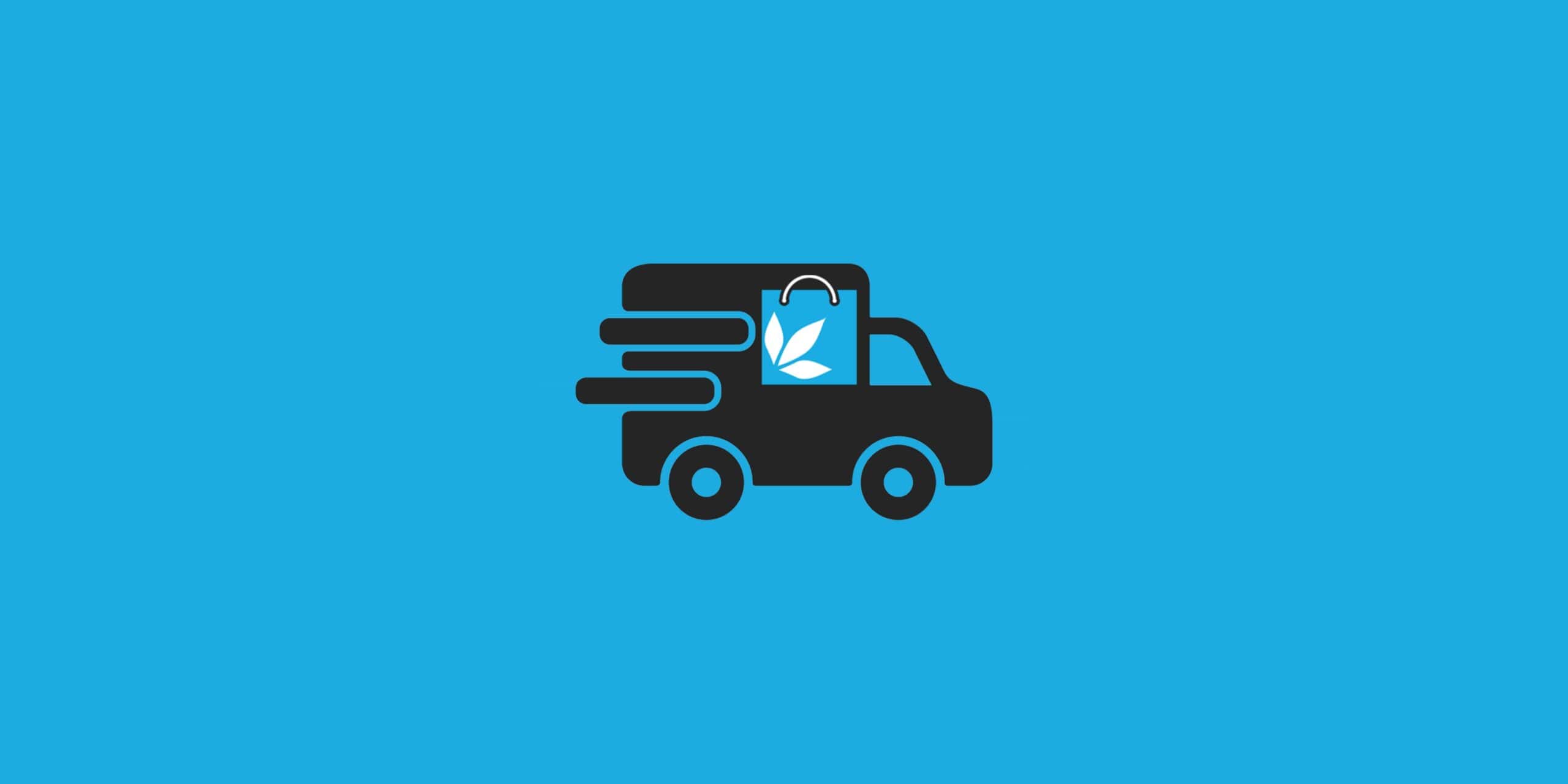weed delivery truck icon