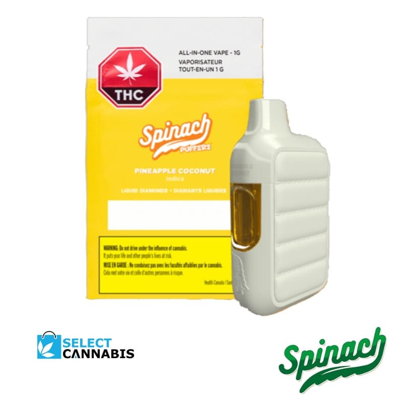 Spinach | Pineapple Coconut Liquid Diamonds Disposable Vape | 1g Spinach | Pineapple Coconut Liquid Diamonds Disposable Vape | 1g